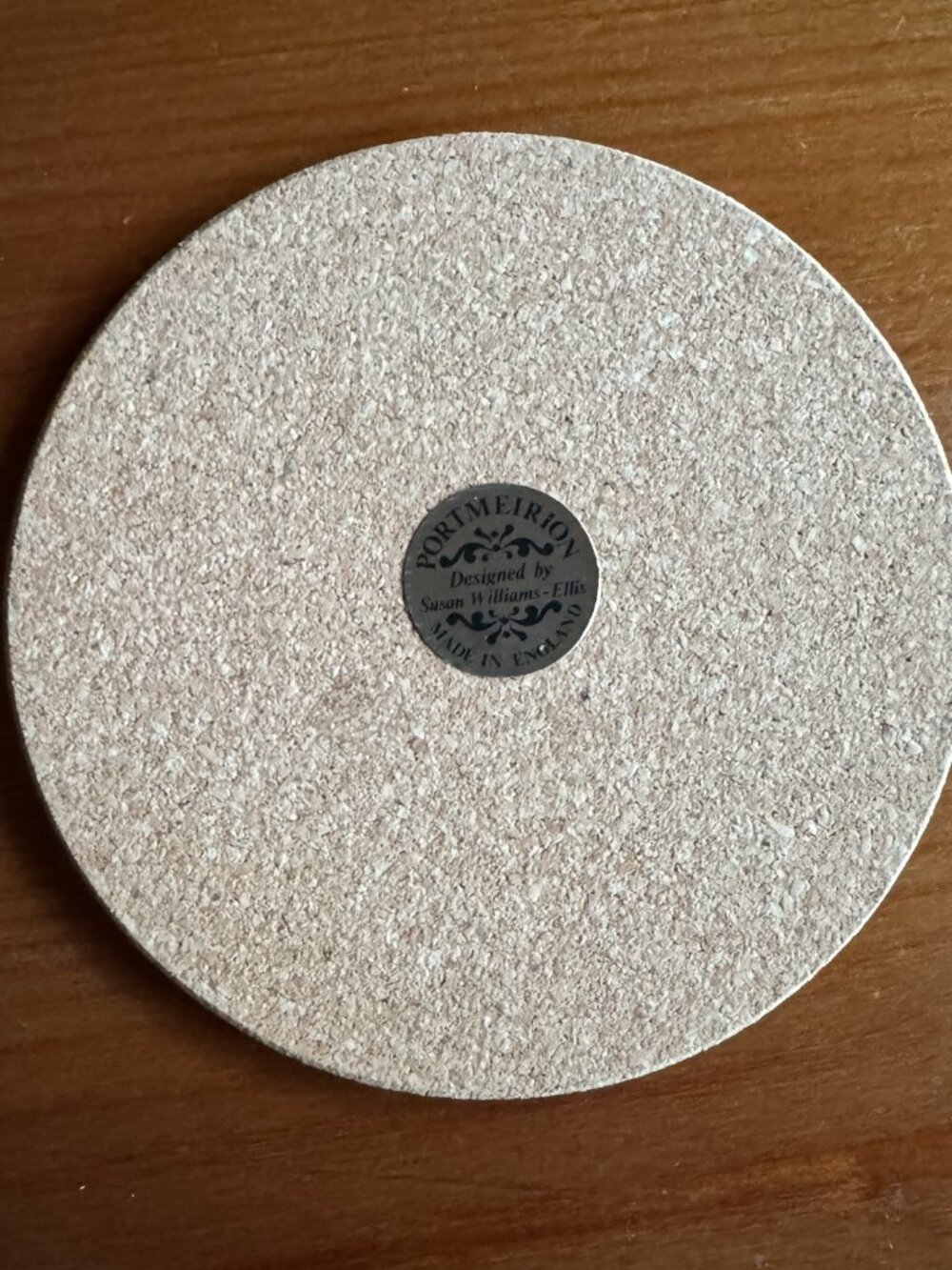 Vintage Portmeirion Botanic Garden Round Coasters Set of 6 with Box - Cork Base - Picture 6 of 11